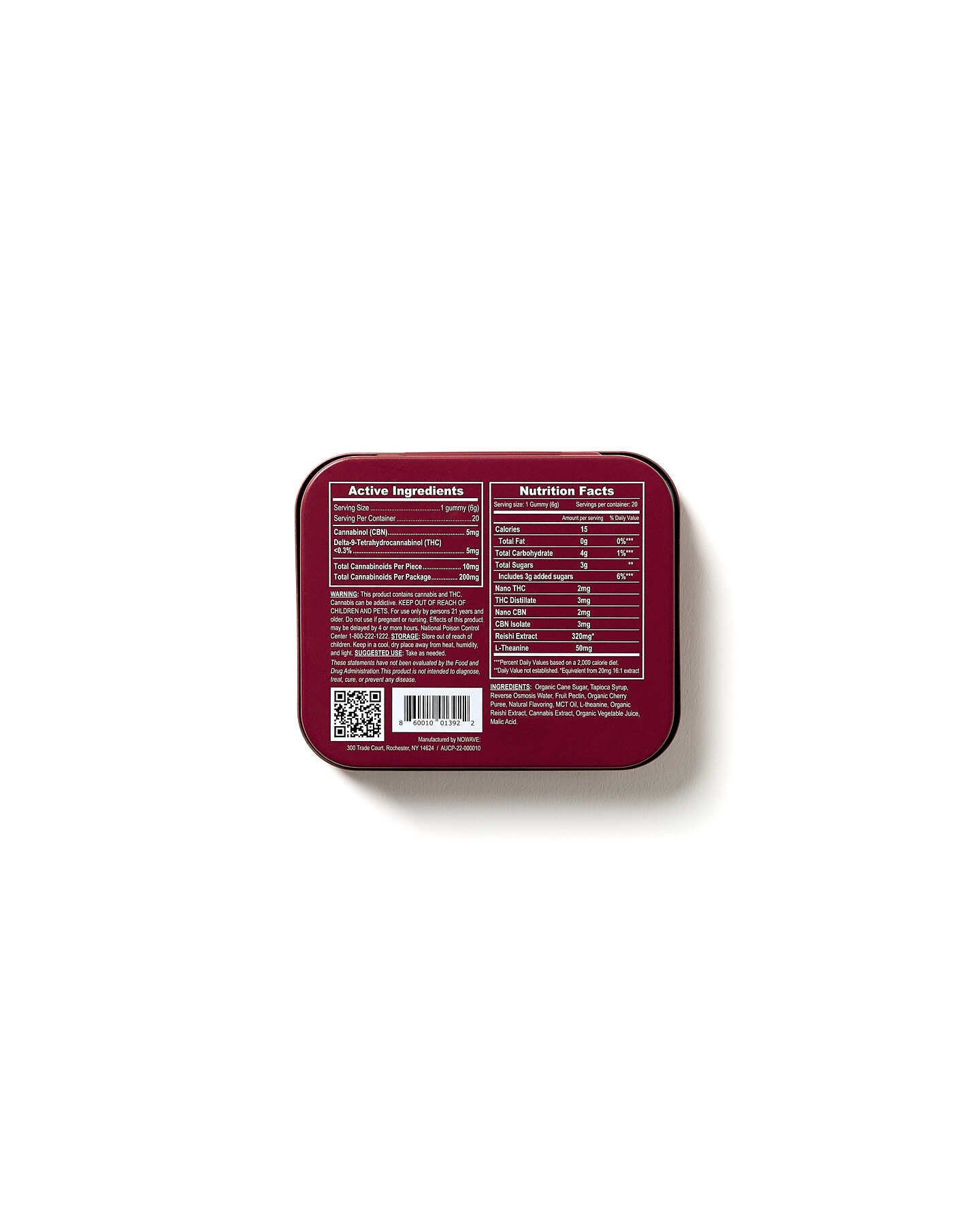 Eaton Botanicals - Dark Cherry - overhead back