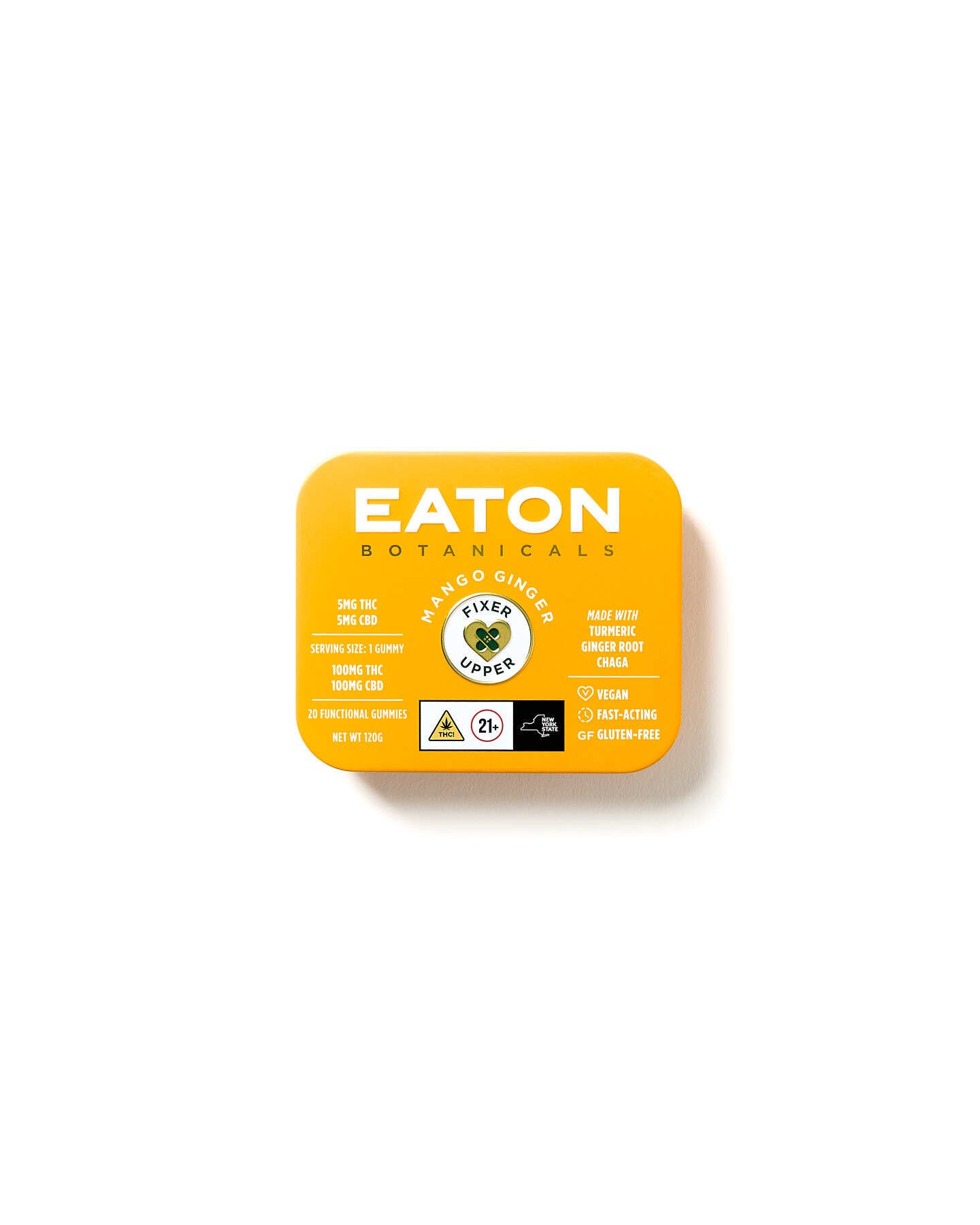 Eaton Botanicals - Mango Ginger - overhead face