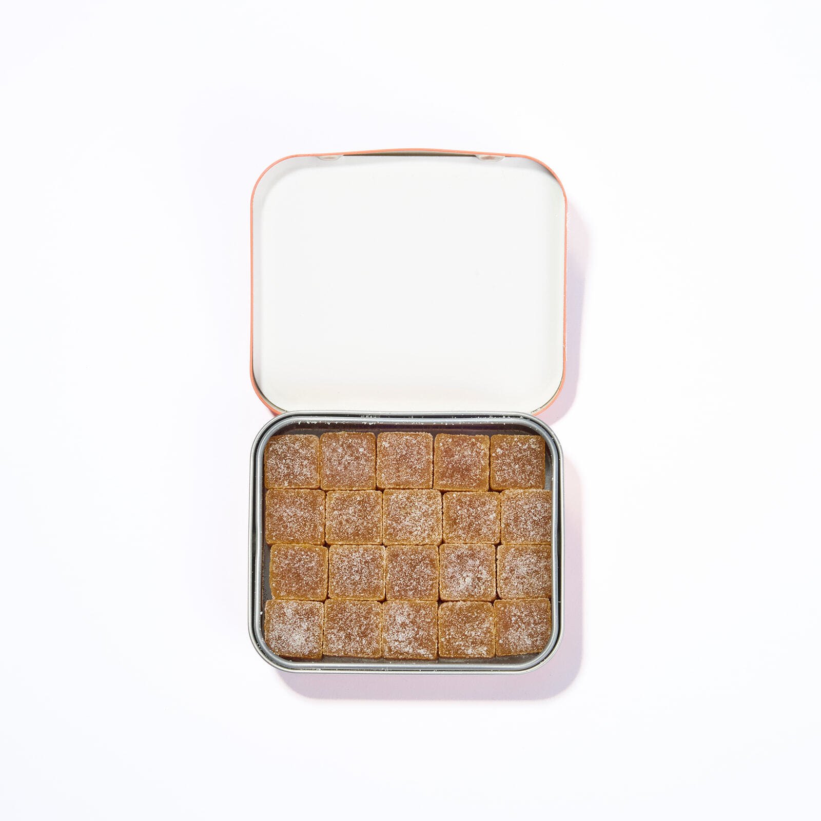 Open tin of Daily Elevation THC gummies
